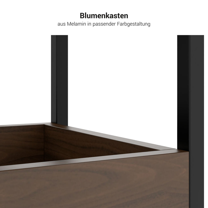CHOICE Regalschrank | 5 OH, 800 x 1925 mm, Blumenkasten, Weiss
