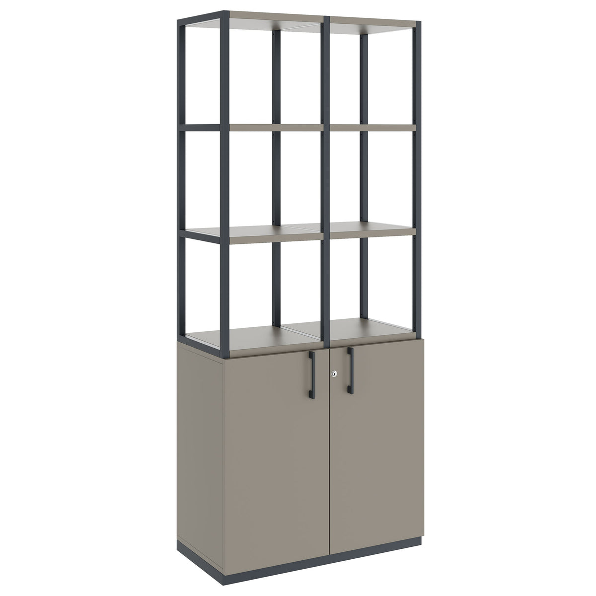CHOICE Regalschrank | 5 OH, 800 x 1925 mm, Cubanitgrau - 1 Lightbox Main Image