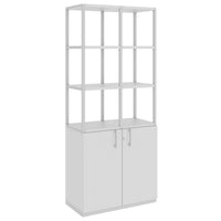 Armoire étagère CHOICE | 5 OH, 800 x 1925 mm, gris perle