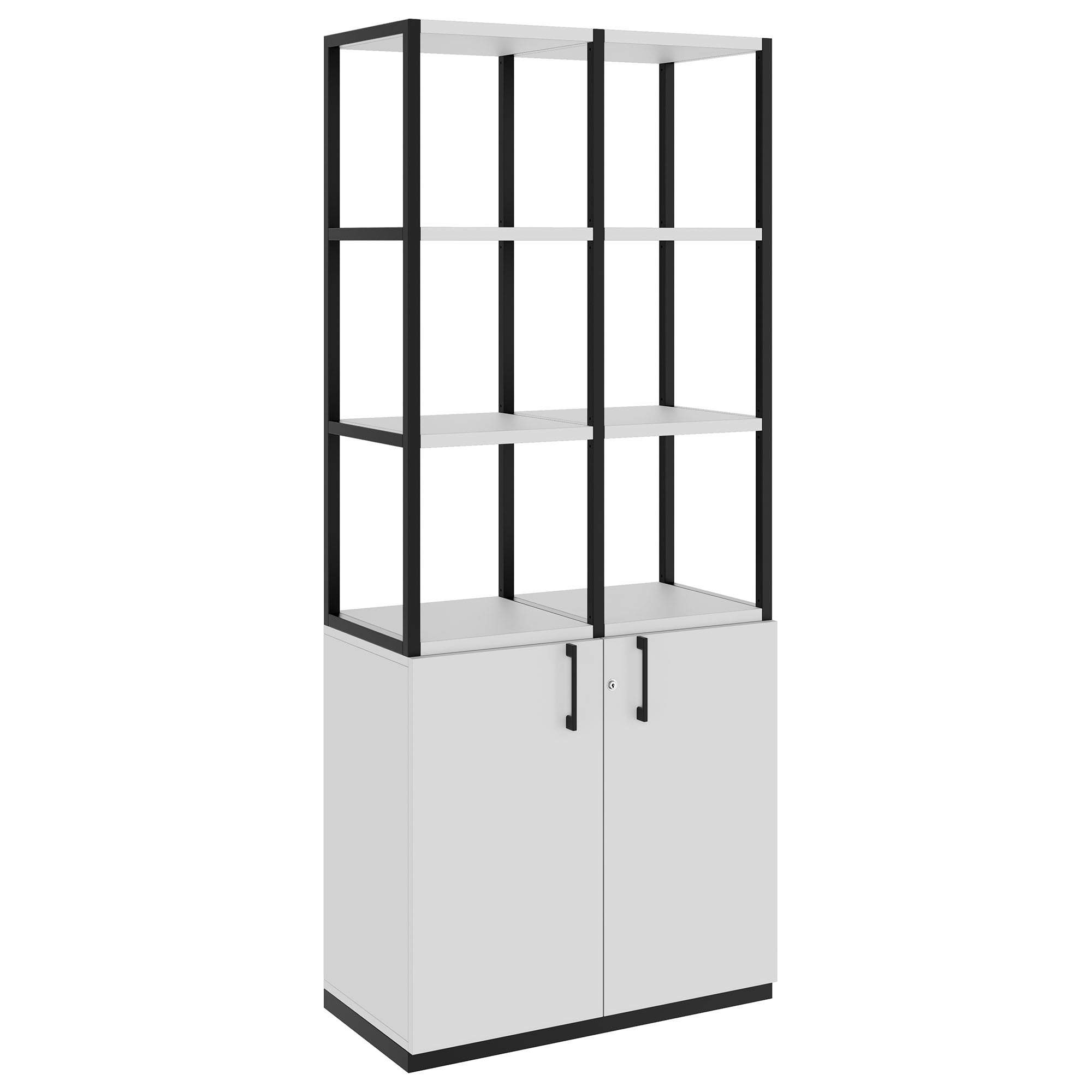 CHOICE Regalschrank | 5 OH, 800 x 1925 mm, Perlgrau