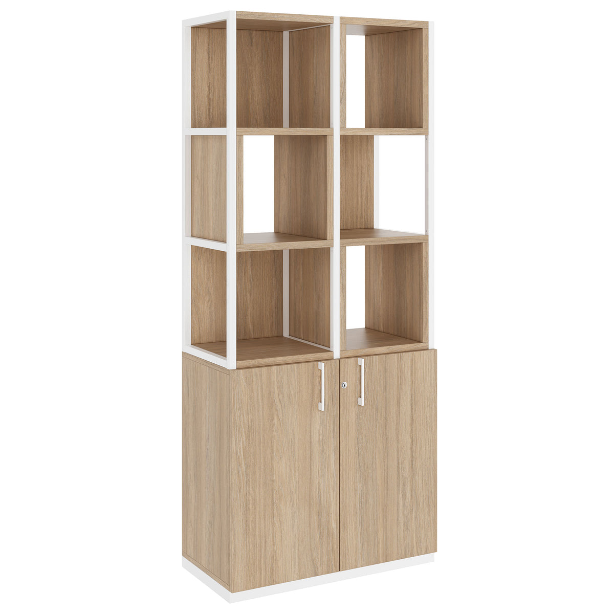 CHOICE Regalschrank | 5 OH, 800 x 1925 mm, Regalkisten, Bernsteineiche - 1 Lightbox Main Image