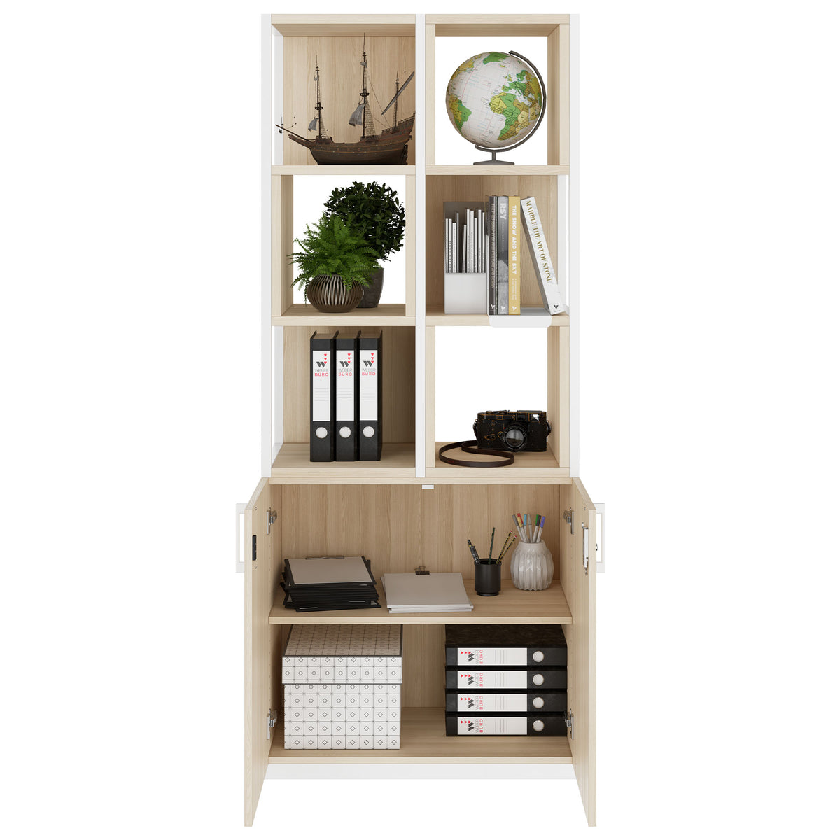 CHOICE Shelving cabinet | 5 OH, 800 x 1925 mm, shelf boxes, Sandesche  - 2 Lightbox Main Image