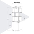 CHOICE Regalschrank | 5 OH, 800 x 1925 mm, Regalkisten, Schwarz - 8 Thumbnail Image