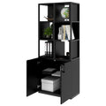 CHOICE Regalschrank | 5 OH, 800 x 1925 mm, Regalkisten, Schwarz - 3 Thumbnail Image