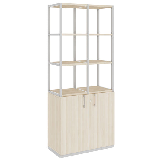 Armoire étagère CHOICE | 5 OH, 800 x 1925 mm, cendre de sable