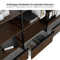 ATELLA Regalschrank | 3 OH, 800 x 1255 mm, Anthrazit