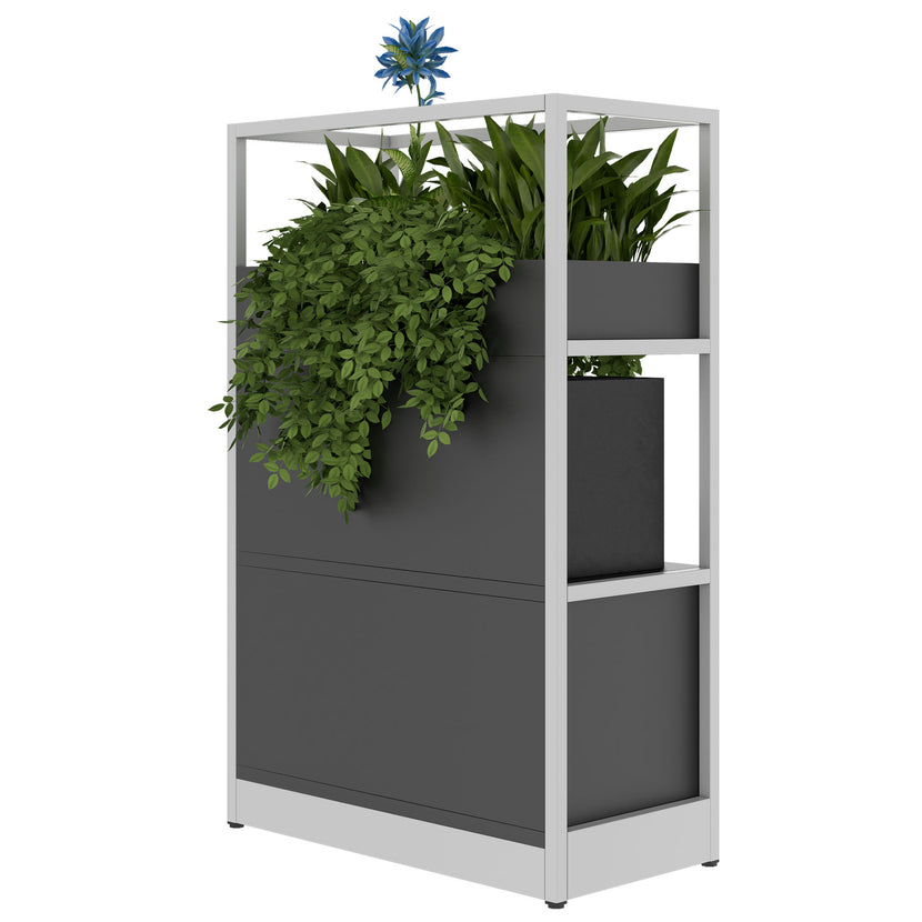 ATELLA shelf cabinet | 3 OH, 800 x 1255 mm, anthracite