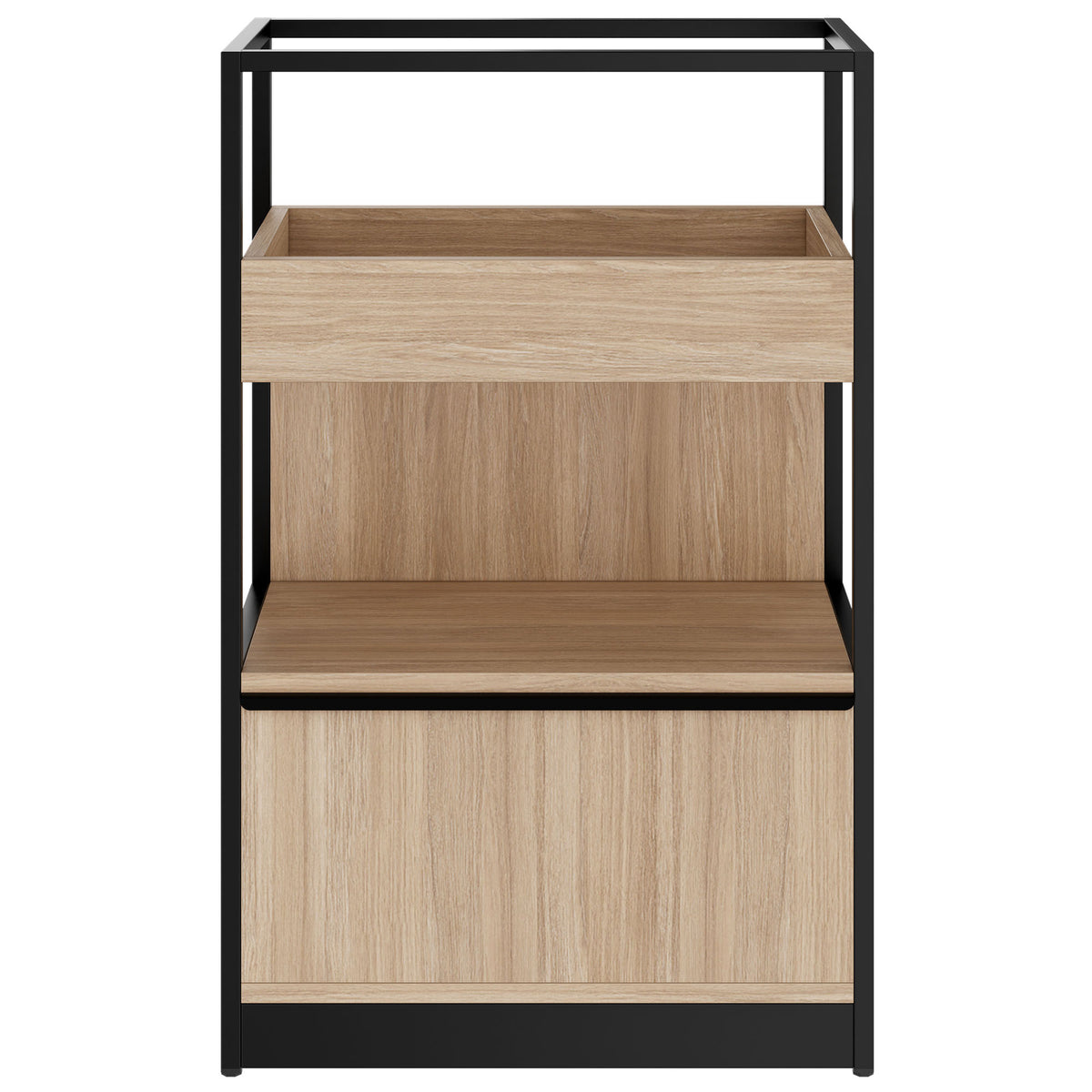ATELLA Regalschrank | 3 OH, 800 x 1255 mm, Bernsteineiche - 2 Lightbox Main Image