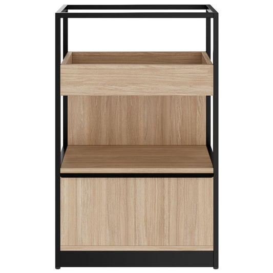 ATELLA shelf cabinet | 3 OH, 800 x 1255 mm, amber oak