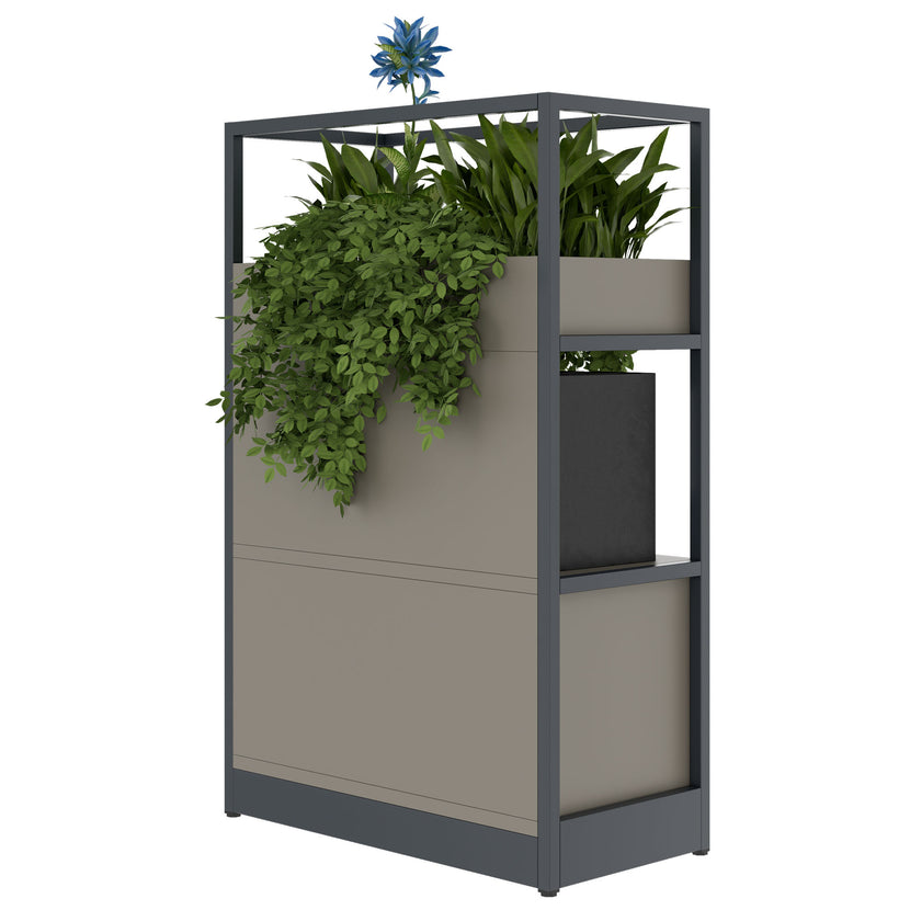 ATELLA shelf cabinet | 3 OH, 800 x 1255 mm, Cubanite gray