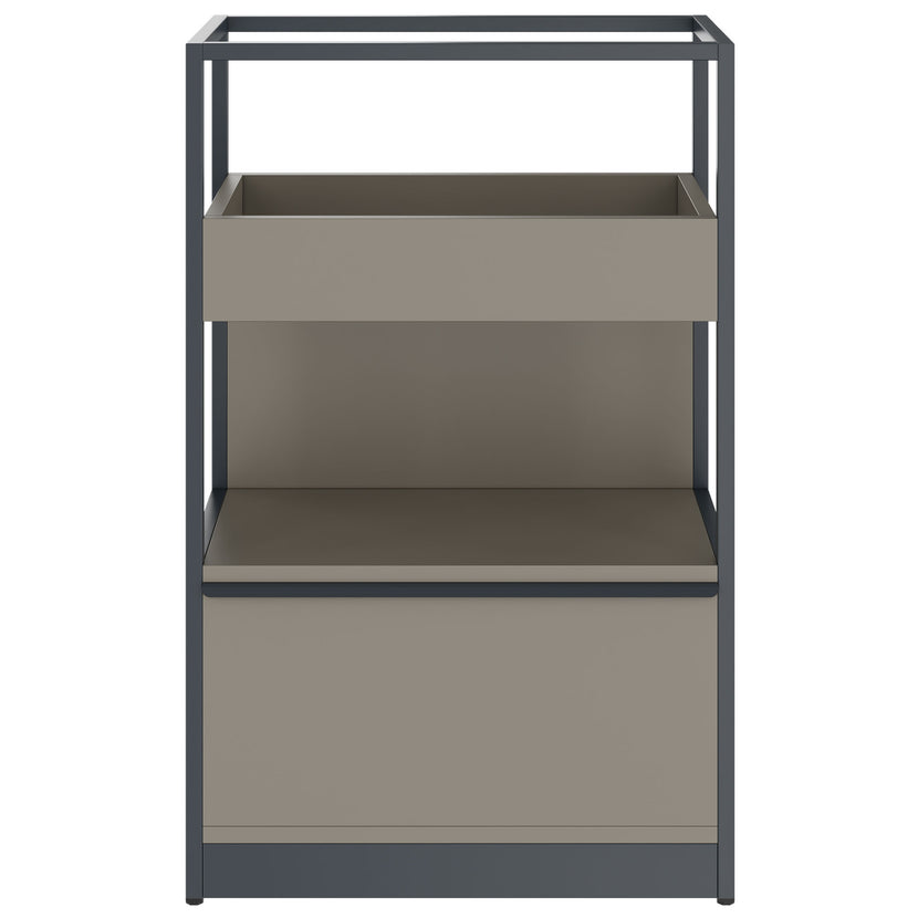 ATELLA shelf cabinet | 3 OH, 800 x 1255 mm, Cubanite gray