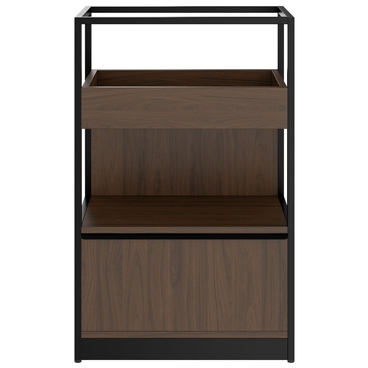 ATELLA Scaffale | 3 OH, 800 x 1255 mm, noce - 2 Lightbox Main Image
