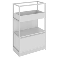 ATELLA shelf cabinet | 3 OH, 800 x 1255 mm, pearl gray