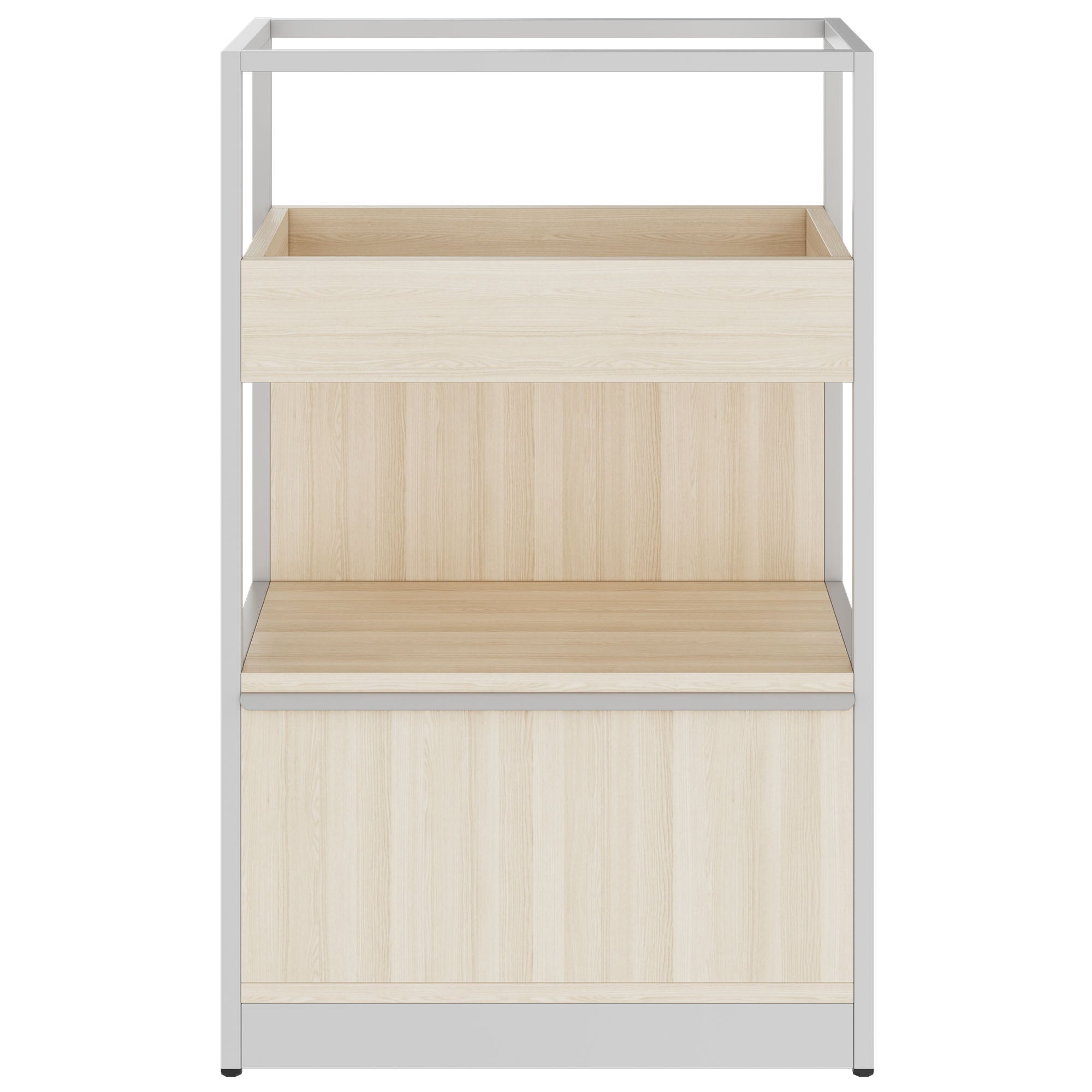 ATELLA shelf cabinet | 3 OH, 800 x 1255 mm, sand ash