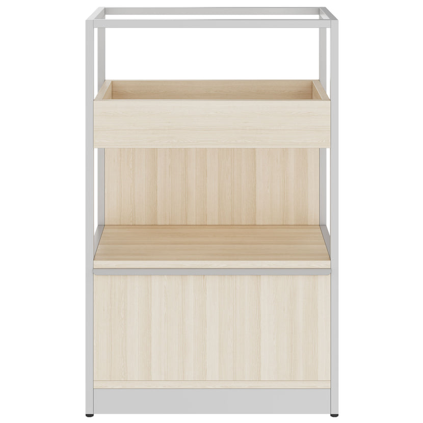 ATELLA shelf cabinet | 3 OH, 800 x 1255 mm, sand ash