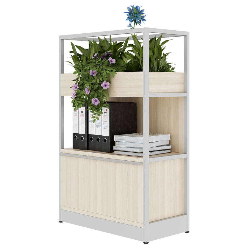 ATELLA shelf cabinet | 3 OH, 800 x 1255 mm, sand ash