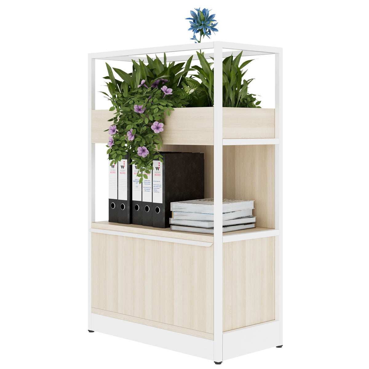 ATELLA Regalschrank | 3 OH, 800 x 1255 mm, Sandesche - 3 Lightbox Main Image