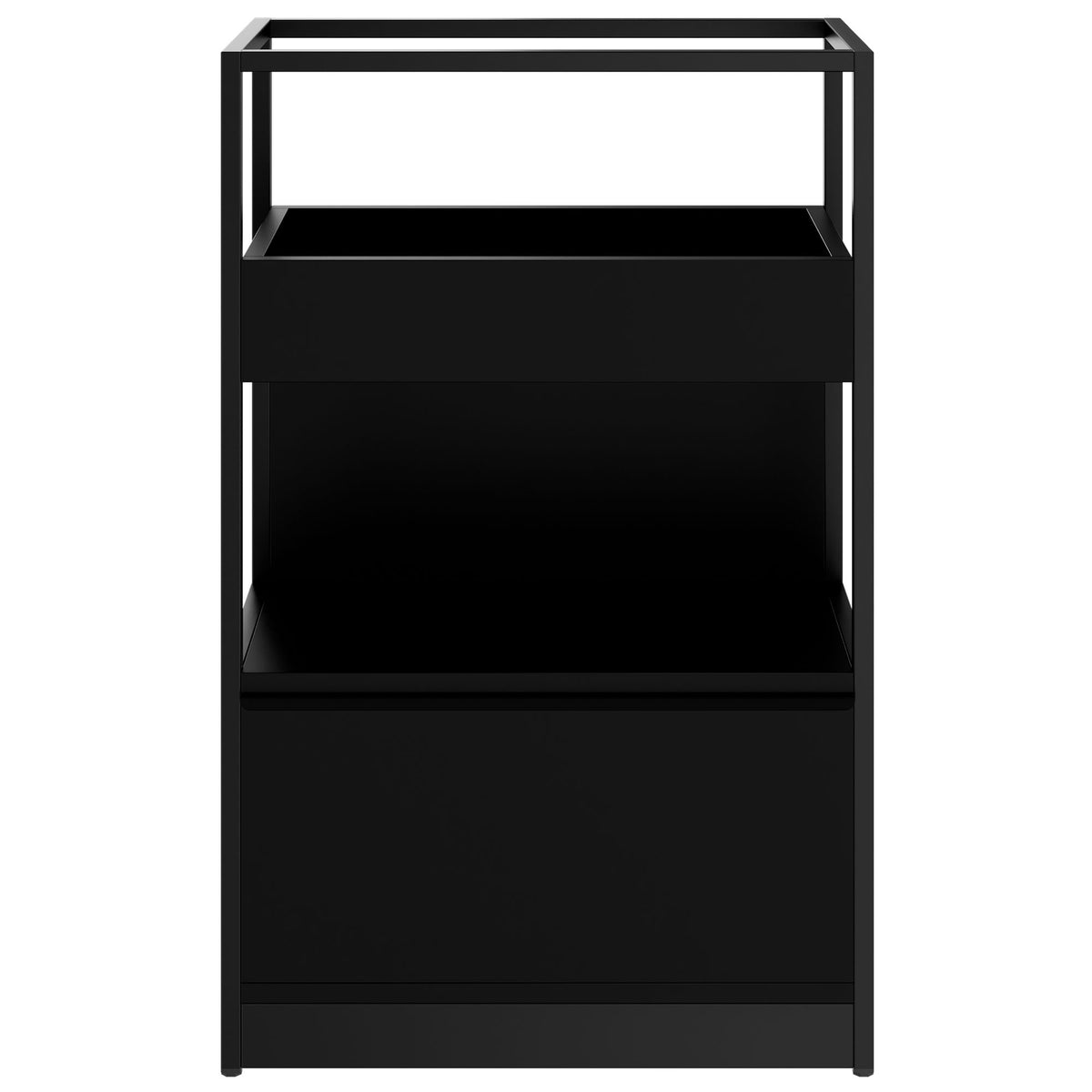 Étagère ATELLA | 3 niveaux, 800 x 1255 mm, noir - 2 Lightbox Main Image
