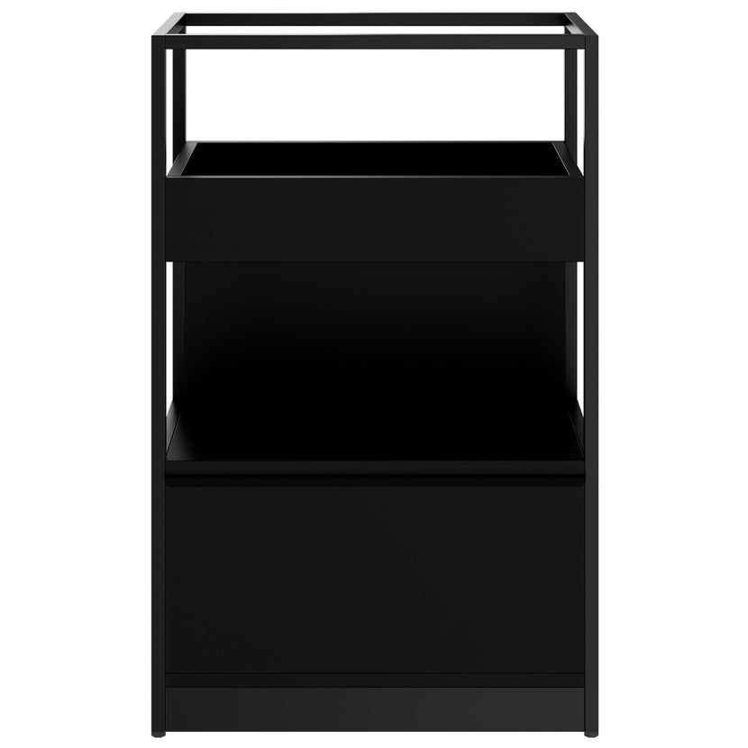 ATELLA shelf cabinet | 3 OH, 800 x 1255 mm, black