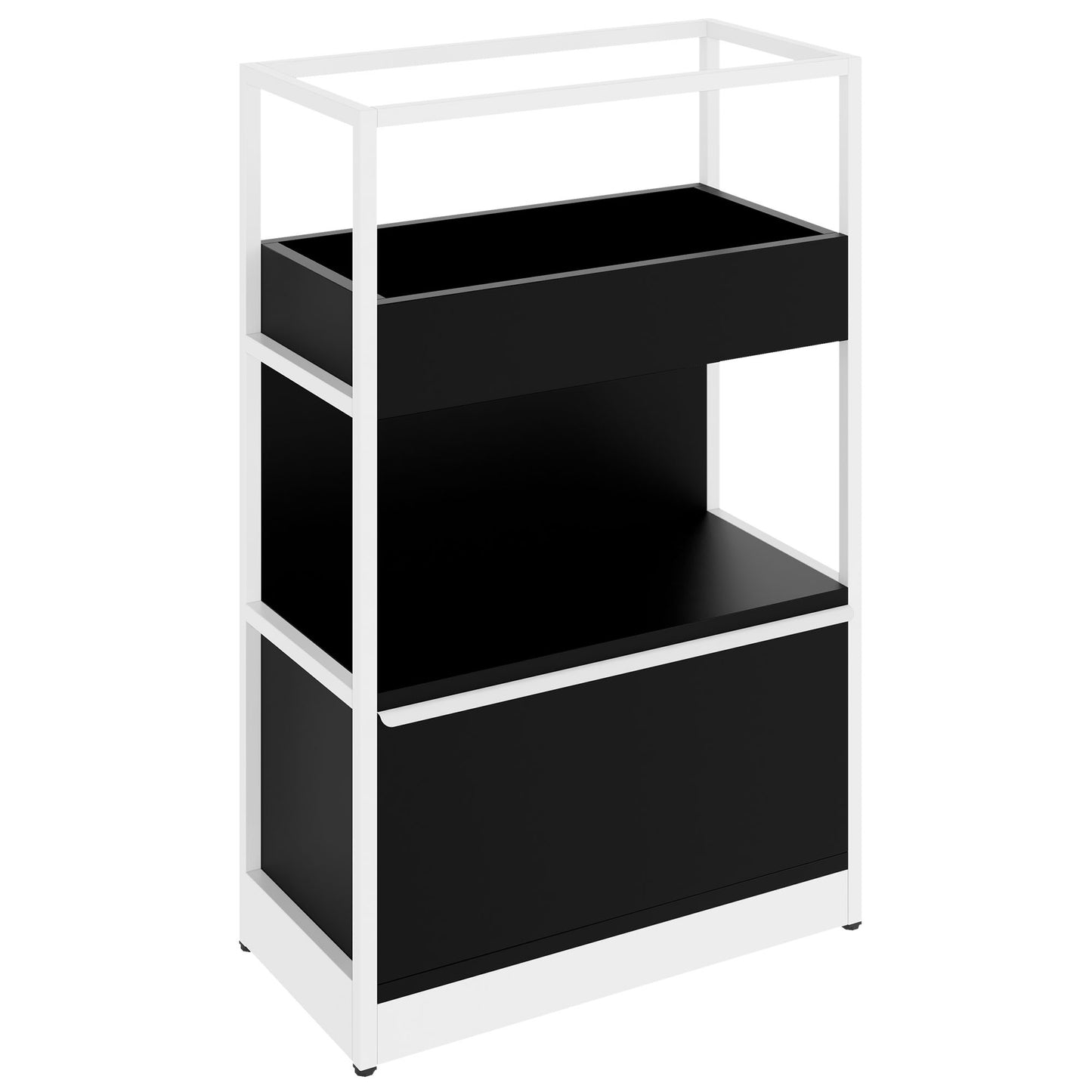 Atella Shelf | 3 OH, 800 x 1255 mm, nero