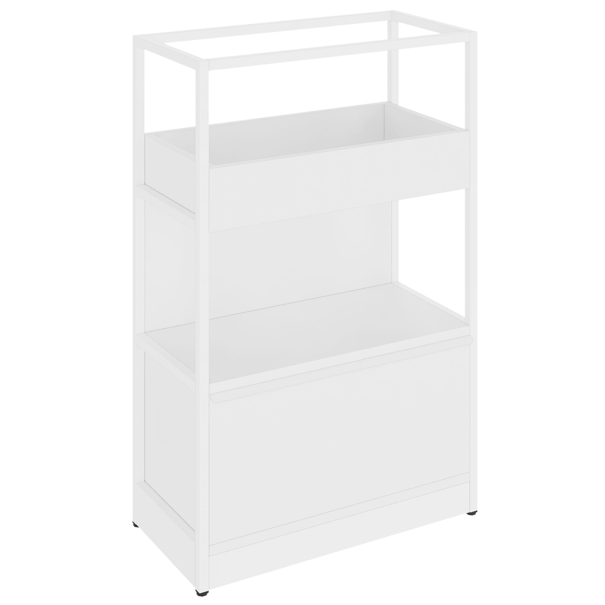 ATELLA Shelf cabinet | 3 Oh, 800 x 1255 mm, white