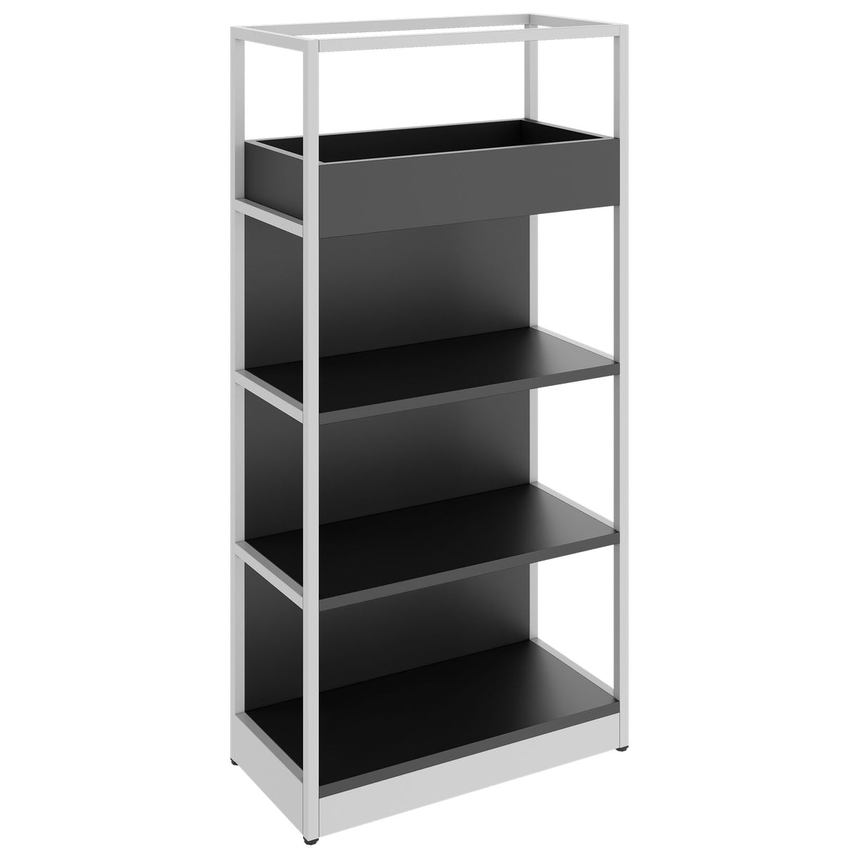 ATELLA Regalschrank | 4 OH, 800 x 1610 mm, Anthrazit - 1 Lightbox Main Image