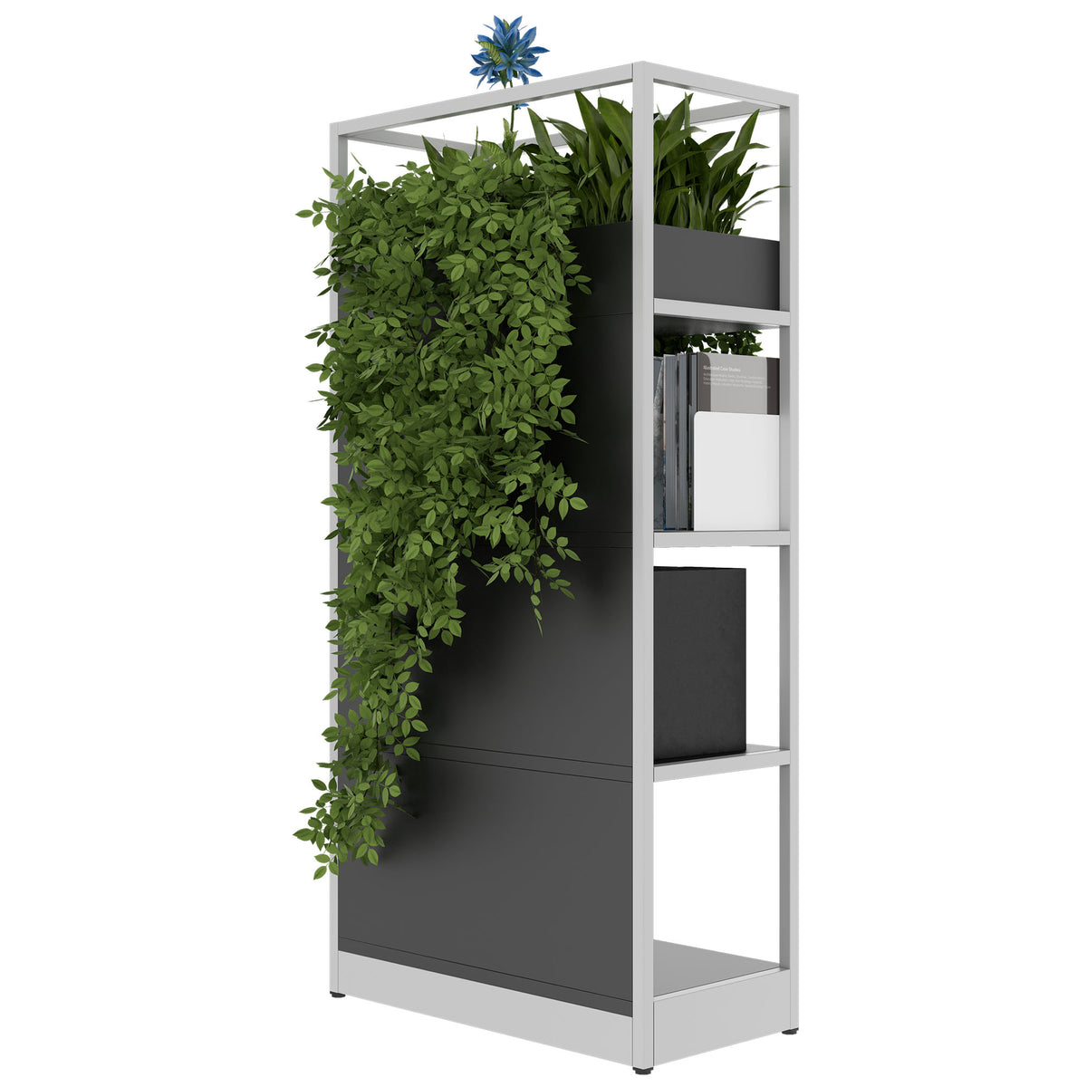 ATELLA Regalschrank | 4 OH, 800 x 1610 mm, Anthrazit - 4 Lightbox Main Image
