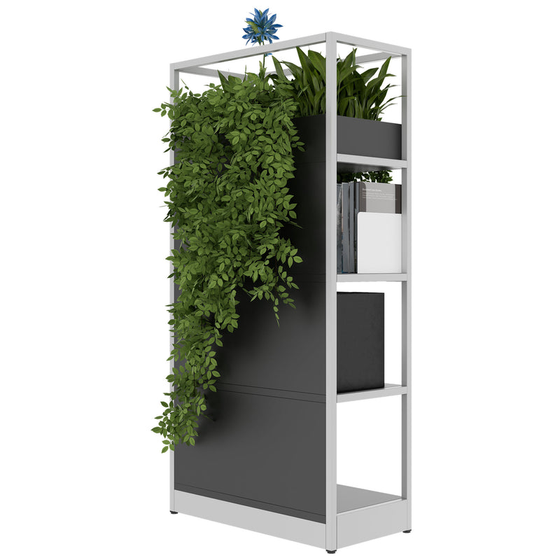 ATELLA Regalschrank | 4 OH, 800 x 1610 mm, Anthrazit - 4 Main Image
