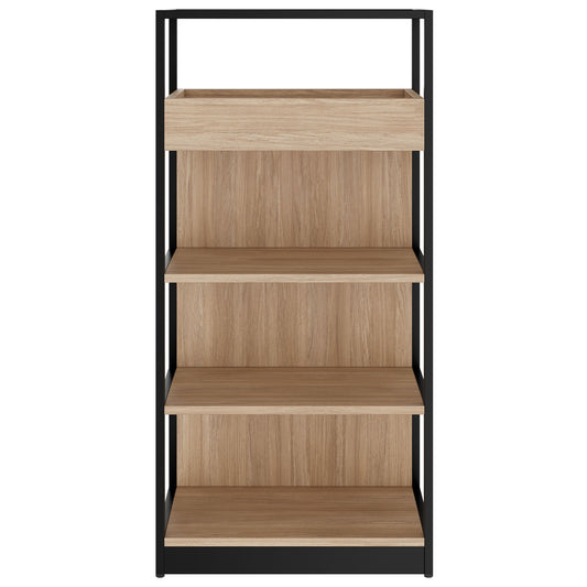 ATELLA shelf cabinet | 4 OH, 800 x 1610 mm, amber oak