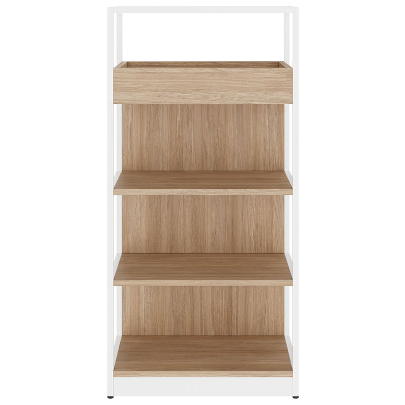 ATELLA Regalschrank | 4 OH, 800 x 1610 mm, Bernsteineiche - 2 Main Image