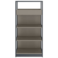 Atella Shelf | 4 OH, 800 x 1610 mm, grigio cubanite