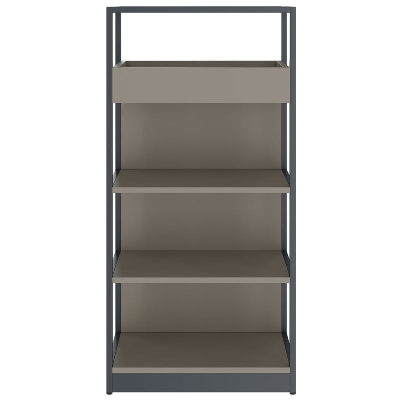 ATELLA Shelving unit | 4 OH, 800 x 1610 mm, Cubanite gray - 2 Main Image