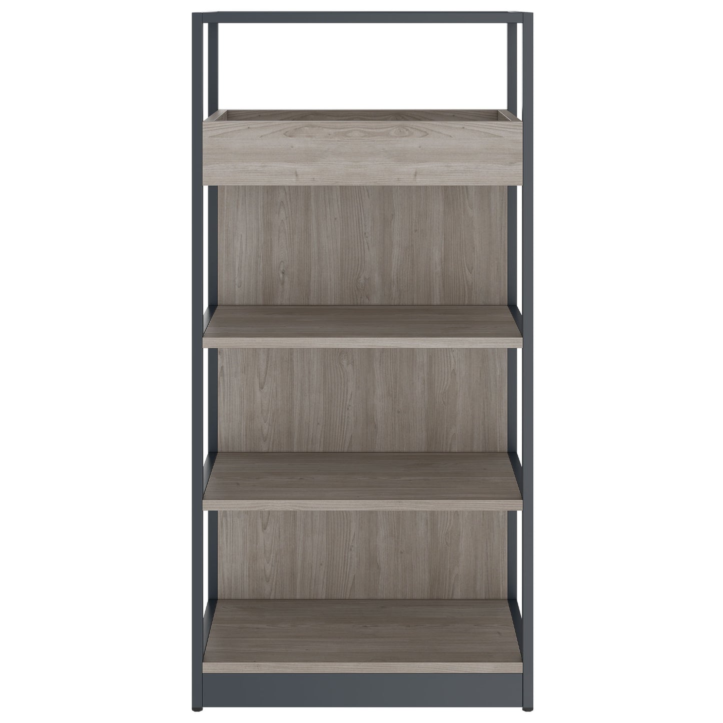 Atella Shelf | 4 OH, 800 x 1610 mm, grigio di quercia nord