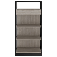 Atella Shelf | 4 OH, 800 x 1610 mm, grigio di quercia nord