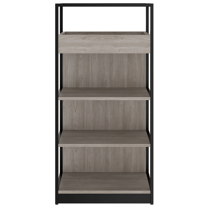 ATELLA Shelving unit | 4 OH, 800 x 1610 mm, North oak gray - 2 Main Image