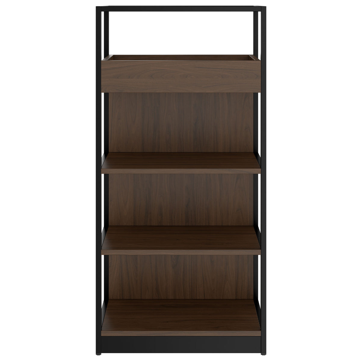 ATELLA Regalschrank | 4 OH, 800 x 1610 mm, Nussbaum - 2 Lightbox Main Image