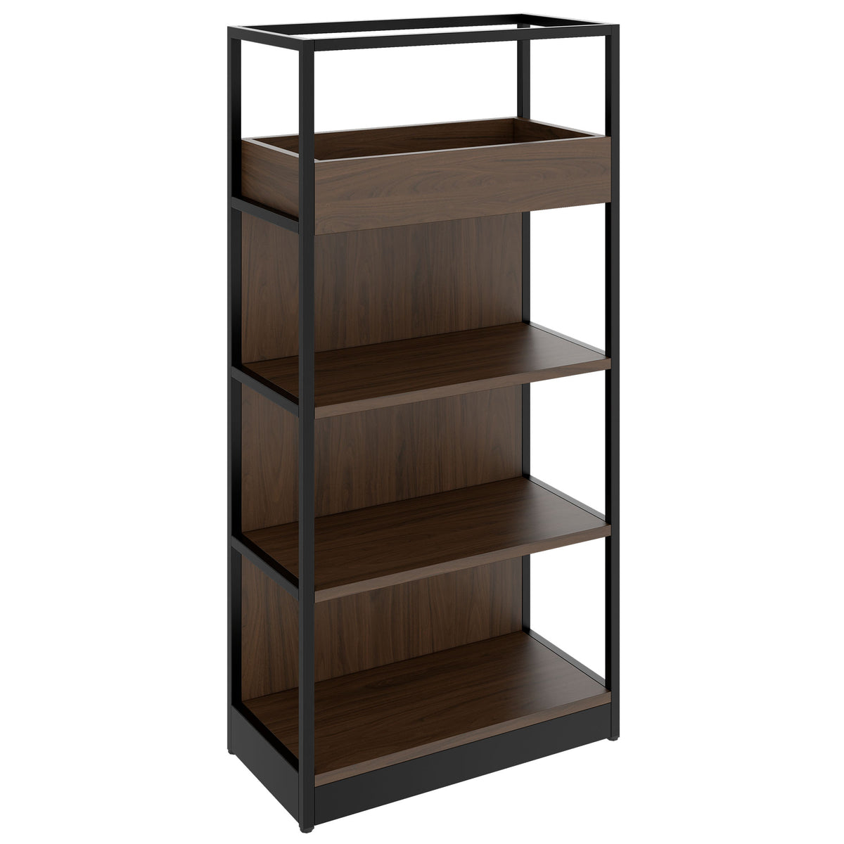 ATELLA Regalschrank | 4 OH, 800 x 1610 mm, Nussbaum - 1 Lightbox Main Image