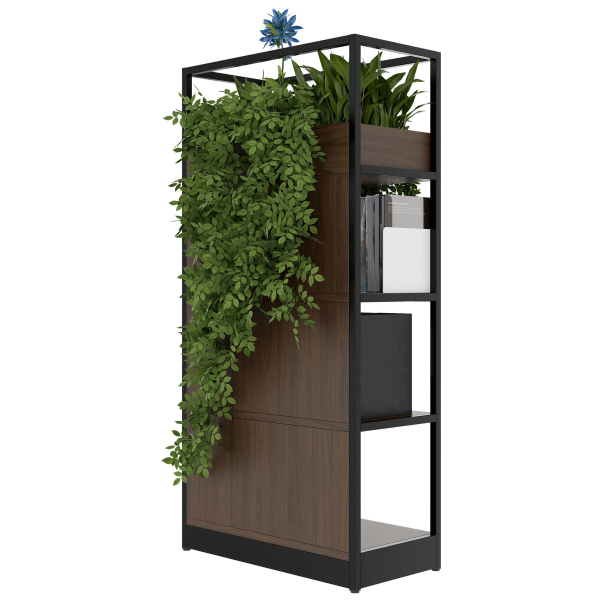 ATELLA Regalschrank | 4 OH, 800 x 1610 mm, Nussbaum - 4 Lightbox Main Image