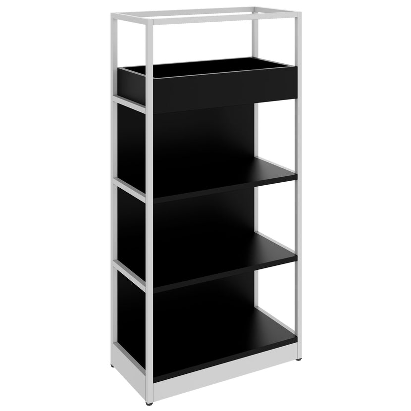 ATELLA shelf cabinet | 4 OH, 800 x 1610 mm, black