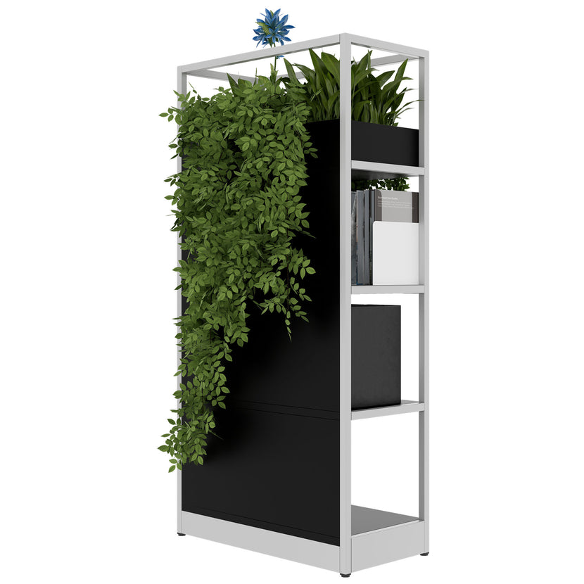 ATELLA shelf cabinet | 4 OH, 800 x 1610 mm, black
