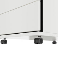 TIP Rolling container | 800 mm deep, small parts compartment, soft close, white