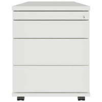 TIP Rolling container | 800 mm deep, small parts compartment, soft close, white