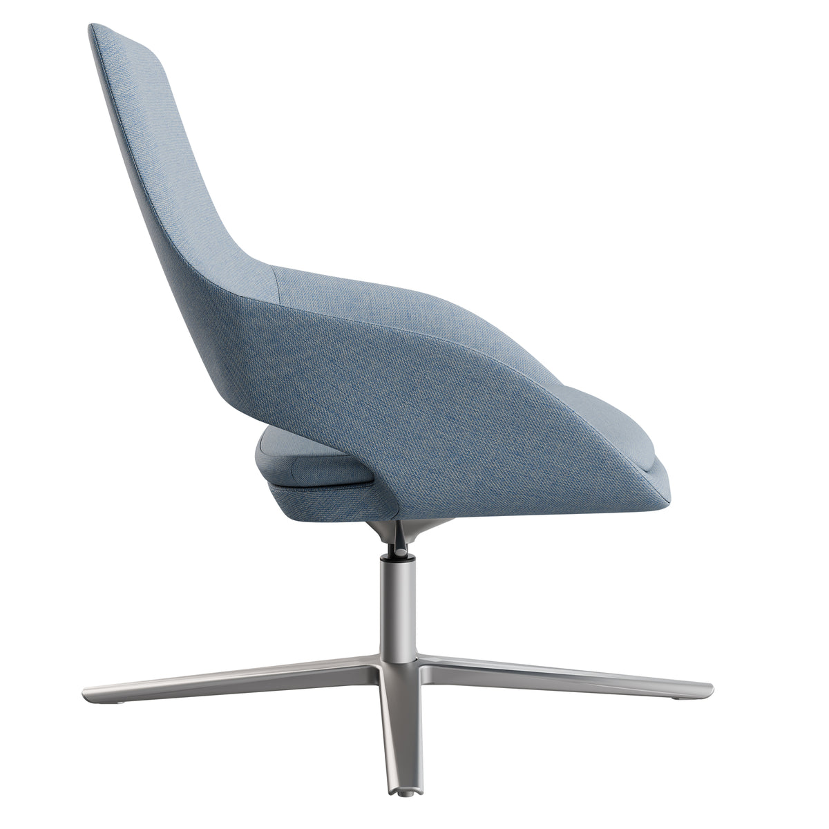 SANDIE Lounge-Sessel | Sitzhöhe 405 - 505 mm, 4-Stern-Fußkreuz