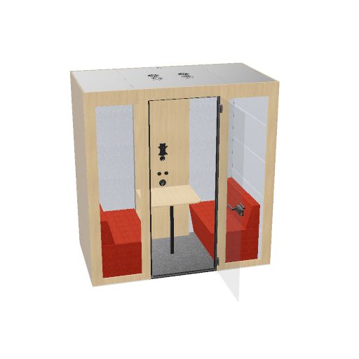 SILENT ROOM M - Akustik-System | Raum-in-Raum, Schallschutz, Für 2 Personen, viele Farboptionen