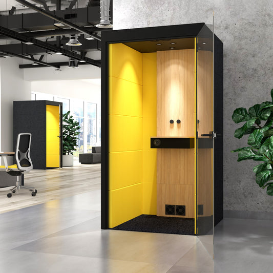 SILENT ROOM S - telephone box | Sound-absorbing telephone booth, upholstery fabrics BERTA / VELITO / SYNERGY