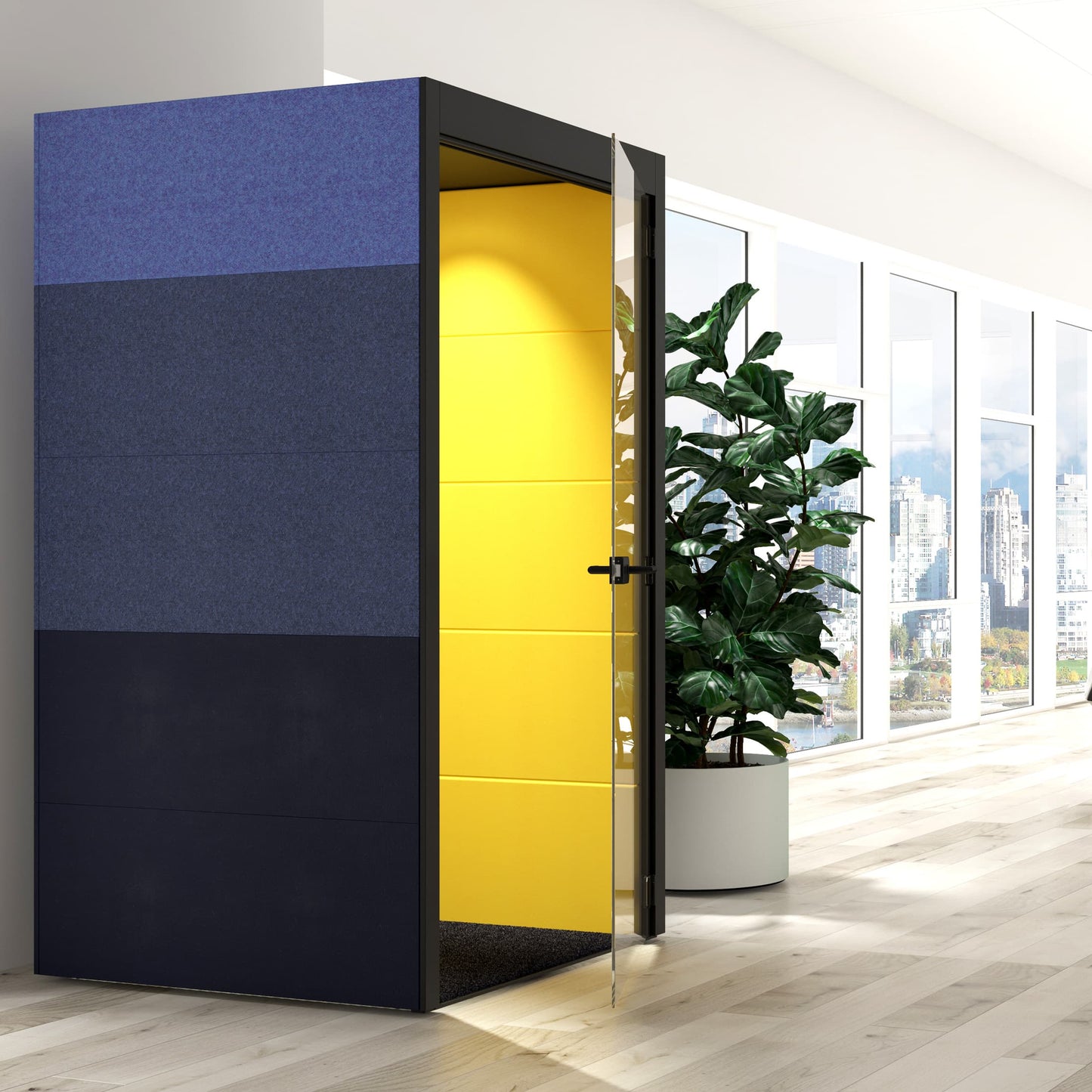 SILENT ROOM S - telephone box | Sound-absorbing telephone booth, upholstery fabrics BERTA / VELITO / SYNERGY