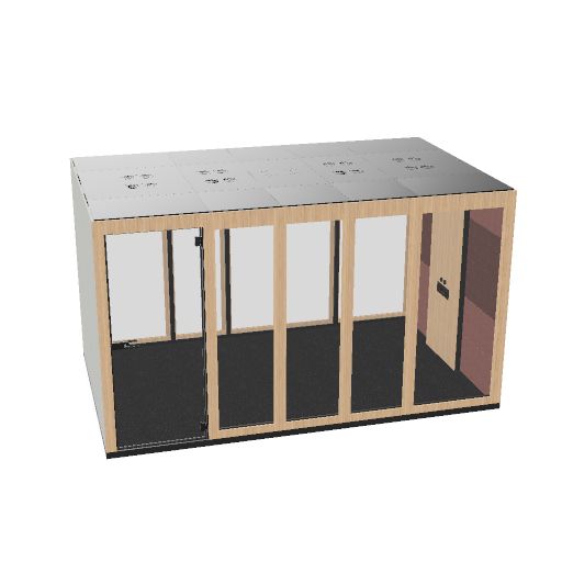 SILENT ROOM XL - Meetingbox | Raum-in-Raum, Schallschutz, Für 8 Personen, viele Farboptionen