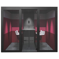 SILENT ROOM L - Meetingbox | Raum-in-Raum, Schallschutz, Für 4 Personen, Bezugsstoffe BERTA / VELITO / SYNERGY