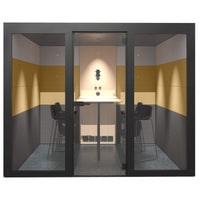 SILENT ROOM L - Meetingbox | Raum-in-Raum, Schallschutz, Für 4 Personen, Bezugsstoffe BERTA / VELITO / SYNERGY