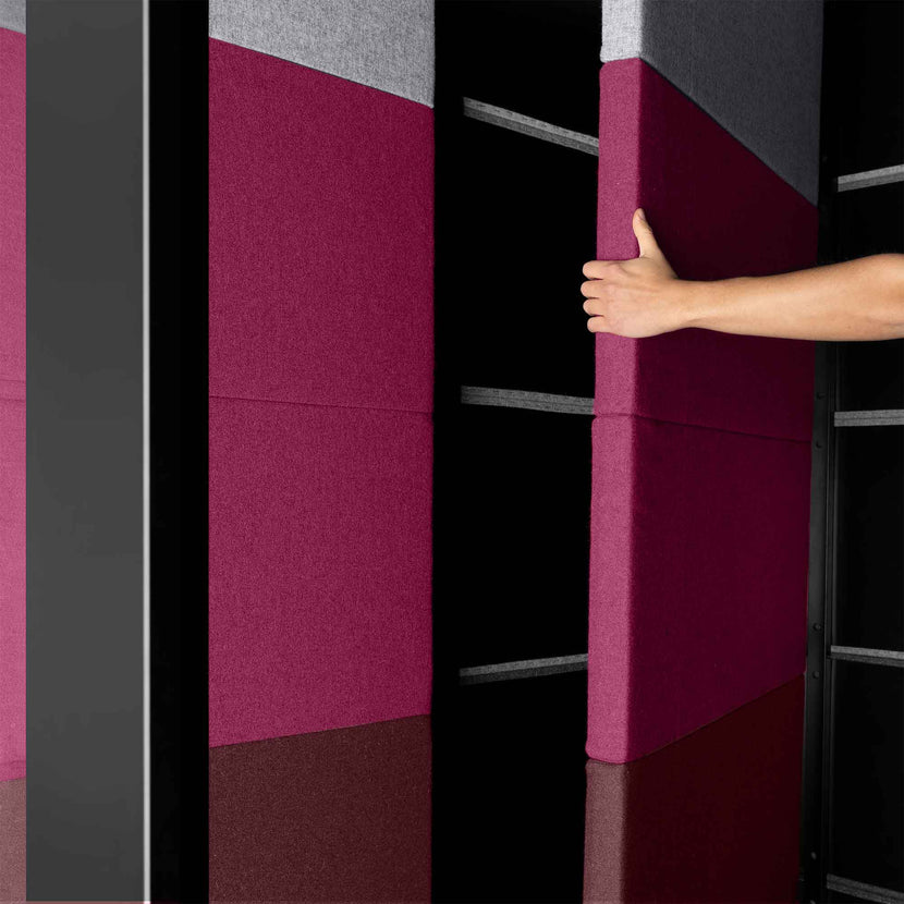SILENT ROOM L - Meetingbox | Raum-in-Raum, Schallschutz, Für 4 Personen, Bezugsstoffe BERTA / VELITO / SYNERGY